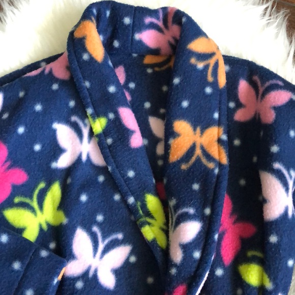 Girls’ Fleece Robe, Handmade, with Pockets - Picture 2 of 3